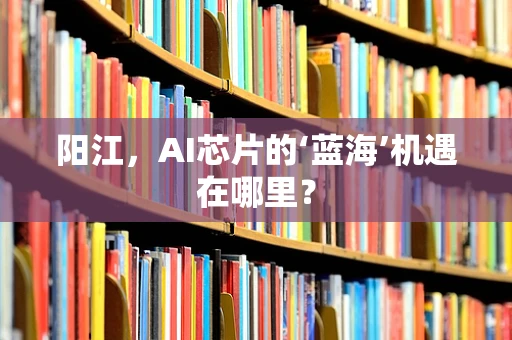 阳江，AI芯片的‘蓝海’机遇在哪里？