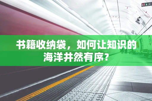 书籍收纳袋，如何让知识的海洋井然有序？