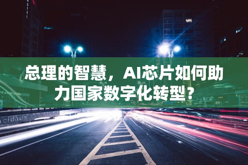 总理的智慧，AI芯片如何助力国家数字化转型？